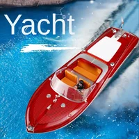 RC Speed Boat High-horsepower Electric Yacht Cruise Model Racing Boat Boy Water Classic Retro Toy Boat 2