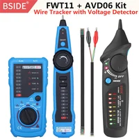 BSIDE FWT11 High Quality RJ11 RJ45 Cat5 Cat6 Telephone Wire Tracker Tracer Toner Ethernet LAN Network Cable tester Line Finder 1