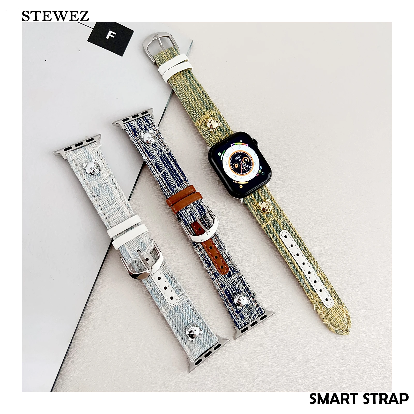 Кожаный ремешок для Apple Watch Band Lovely цепь 