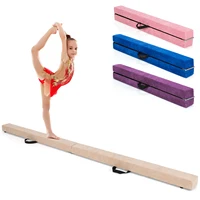 7FT Folding Gymnastic Beam Portable Floor Balance Beam w/Handles for Gymnasts 1