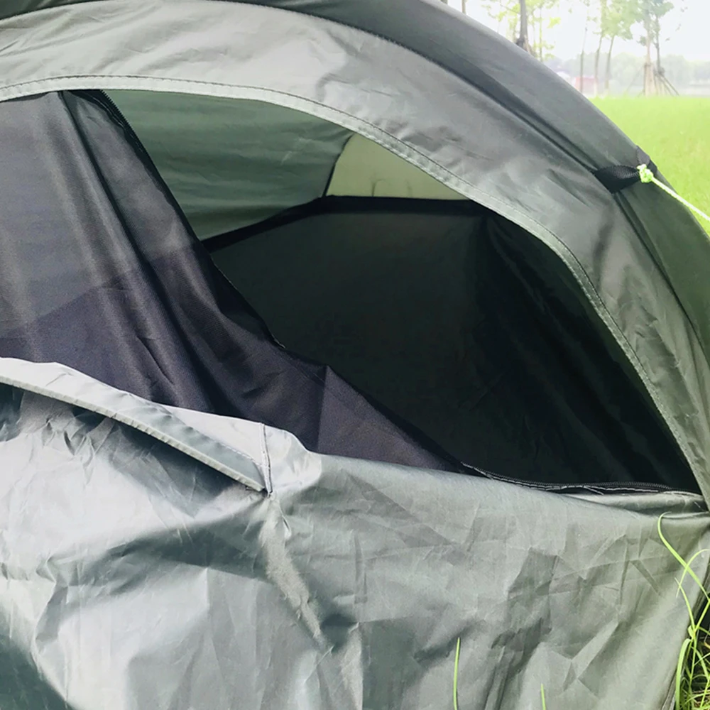 Camping Single Person Tent Ultralight Compact Outdoor Sleeping Bag Tent Larger Space Waterproof Sleeping Bag Cover for Hiking