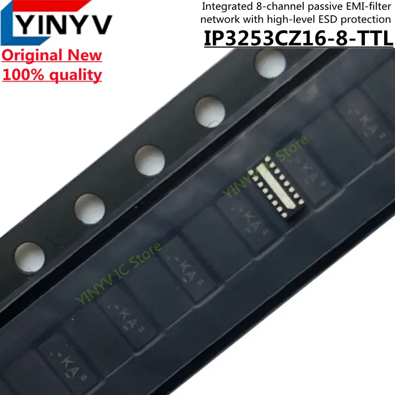 

20Pcs IP3253CZ16-8-TTL KA IP3253CZ16 IP3253CZ16-8 IP3253 8-CH PASSIVE EMI-FILTER NETWORK