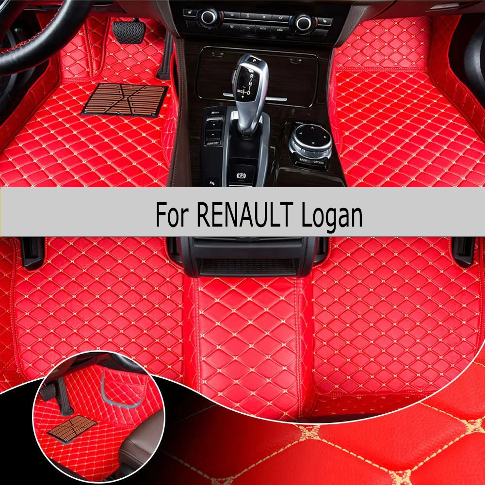 

Автомобильный напольный коврик на заказ для RENAULT Logan 2017-2019 года модернизированной версии, Аксессуары для ног, ковры