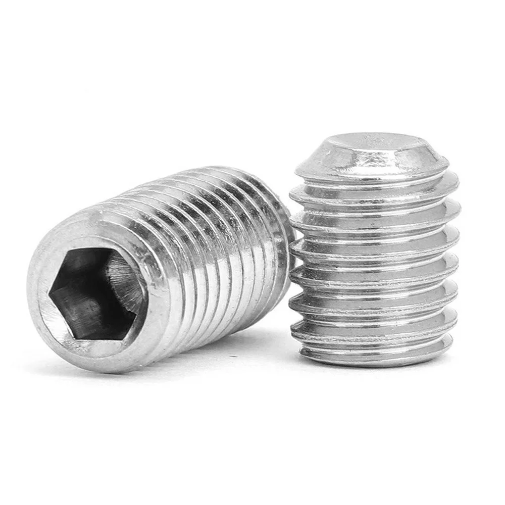Hex Socket Screw 10 pcs/lot M2-M10 Stainless Steel Cup Point Headless DIN916