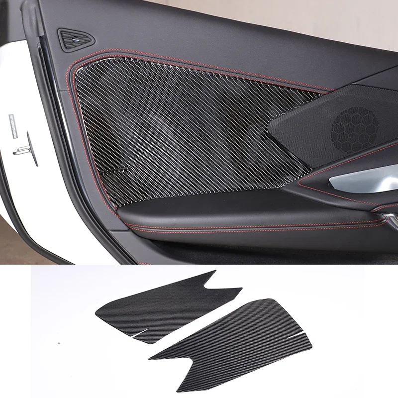 

Interior Car Door Large Panel Trim Decorative Carbon Fiber Cover Kit For Chevrolet Corvette C8 Stingray Z51 Z06 2020-2023