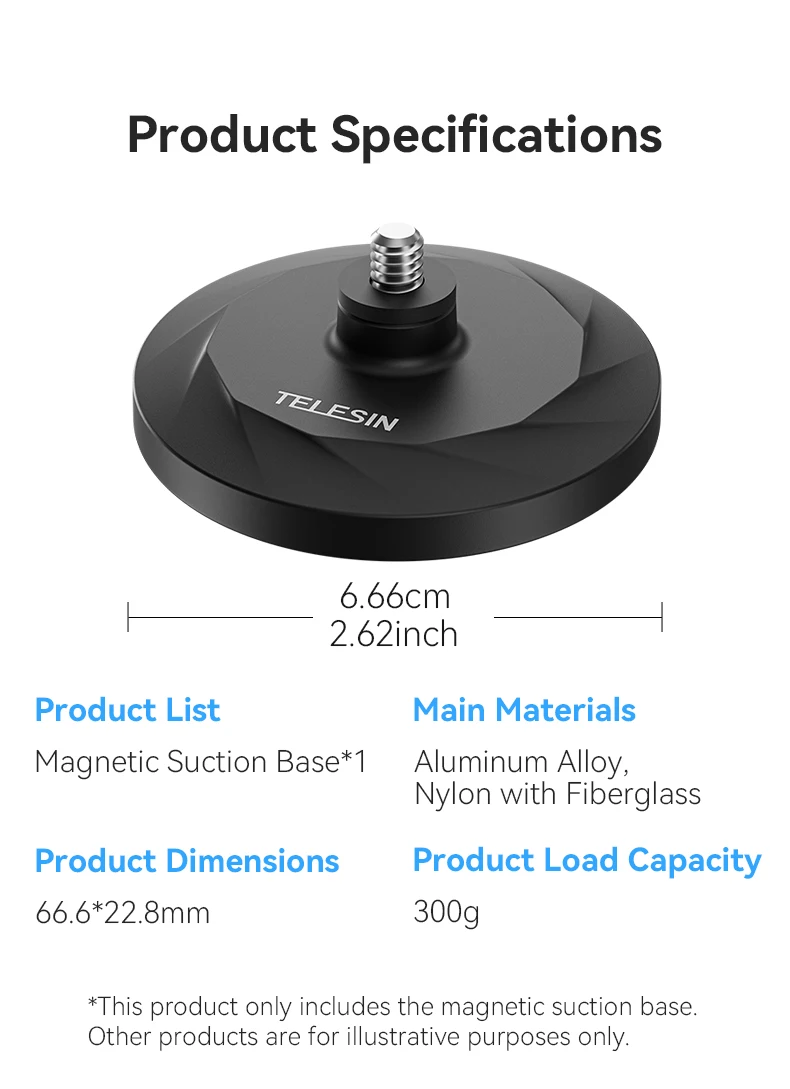 Magnetic Suction Bracket Base Action Camera Holder For  G03 For  Go3 Accessories