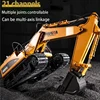 Huina 550HD 1:14 Alloy 21 Channel Remote Control Excavator Metal Version 2.4G Wireless Large Construction Vehicle Excavator Toys 3