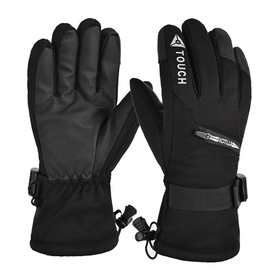 

LOCLE Winter Warm Windproof Ski Gloves Men Women Touch Screen Skiing Snowboard Gloves Cycling Hiking Snowmobile Gloves