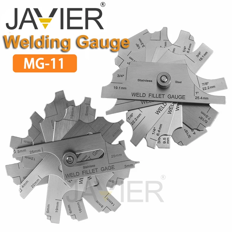 Snapklik.co : RIVERWELD 7piece Fillet Weld Set Gage Rl Gauge Depth Gauges Welding Inspection