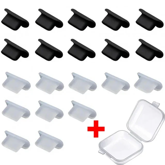 Silicone Dust Plug for Charging Port - Detachable Anti-Dust Protector Cap