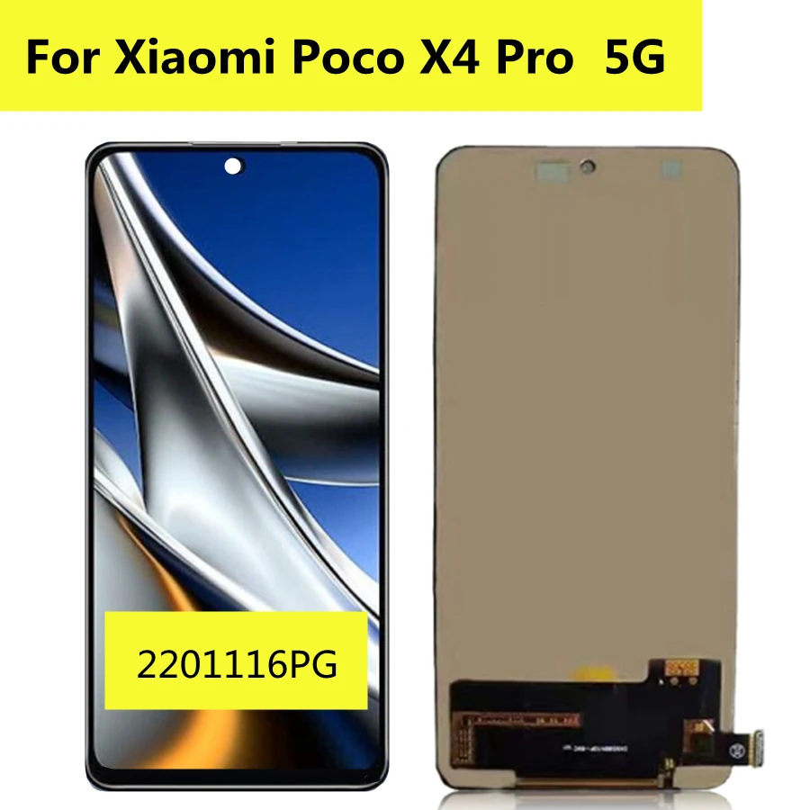 

6.67'' TFT For Xiaomi Poco X4 Pro 5G 2201116PG LCD Display Screen Frame Touch Panel Digitizer for Xiaomi Poco X4 Pro 5G LCD