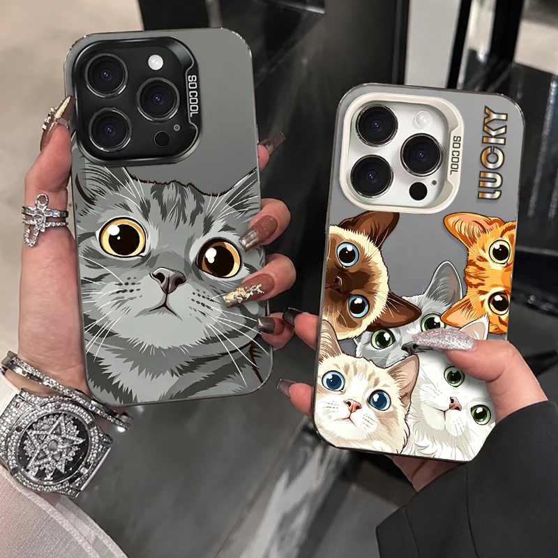 Chic Fashion Kitten Cartoon Smartphone Case