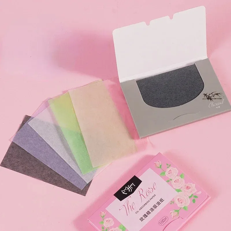 100pcs/set Facial Oil Blotting Paper Matte Face Wipes Oil Control Oil-absorbing Face Cleaning Beauty Makeup Tools Accessories 3