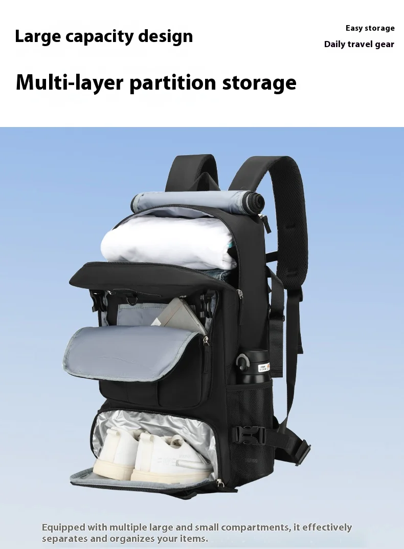 Cross-Border-Rucksack für Herren mit Hochwertiger Ausstrahlung, Großer Kapazität, Tragbare Reisetasche, Outdoor-Wanderrucksack – Detail 3