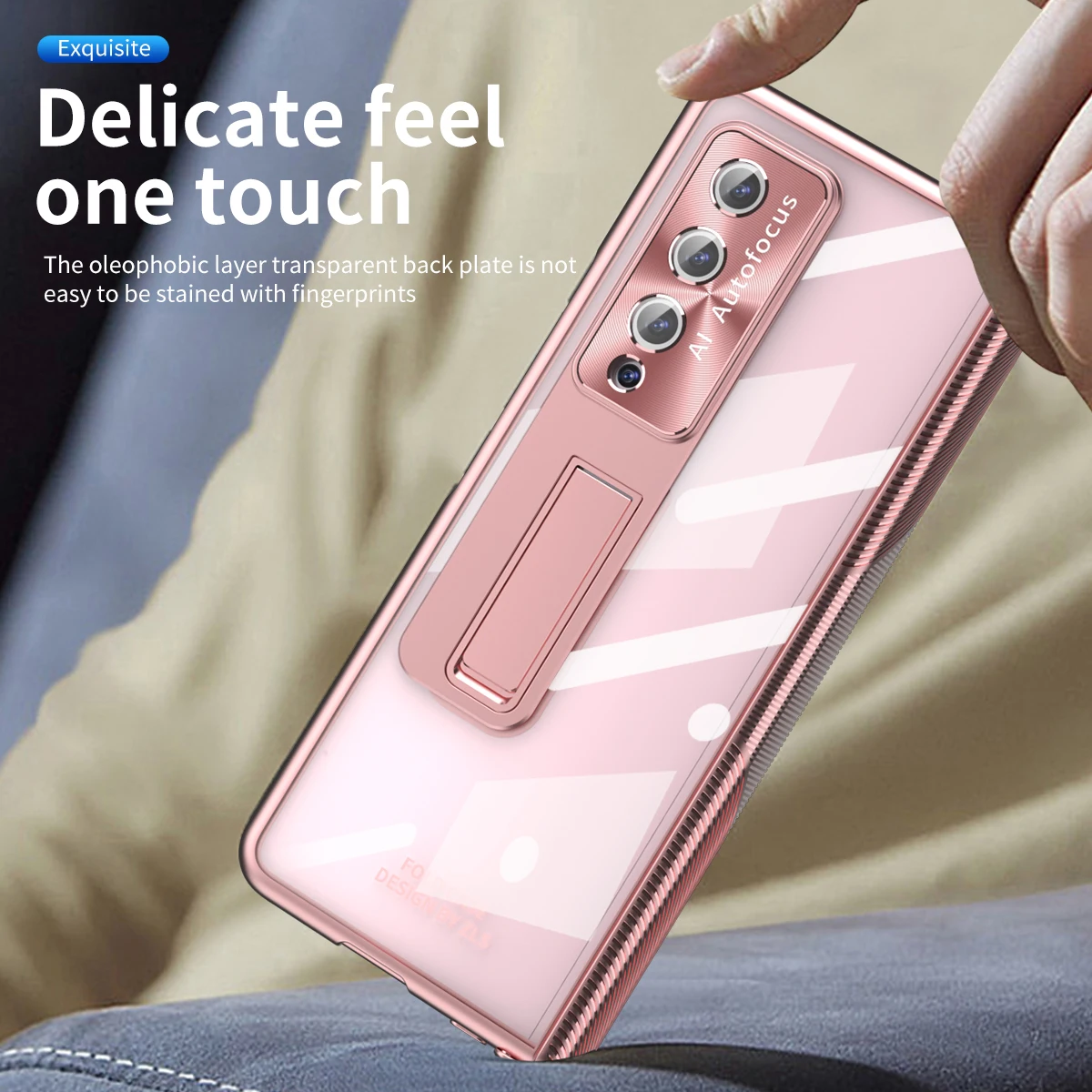 With S Pen Plating Clear Magnetic Case For Samsung Galaxy Z Fold 4 5 G Kickstand 360 Full Screen Protector Phone Cover Z Fold 3
