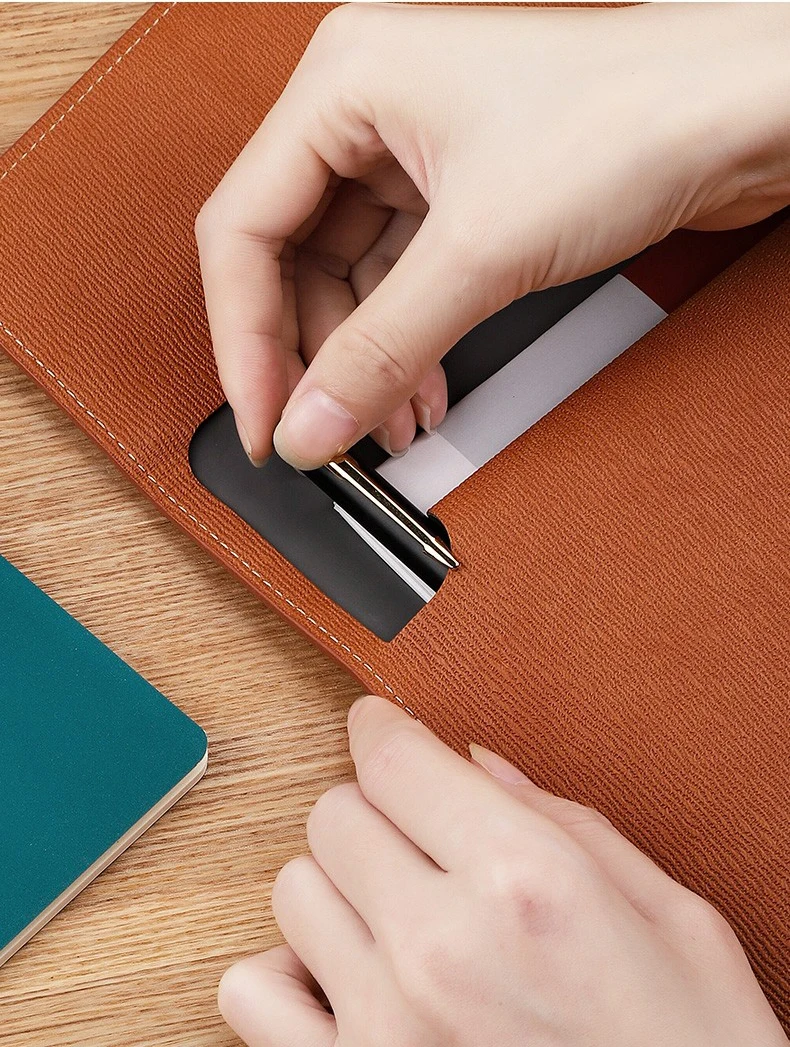 Document PU Business Briefcase File Bag, A4 Folder, School Office Storage Print Pattern LOGO