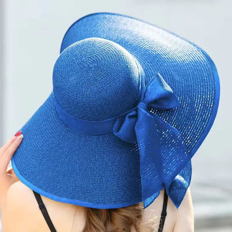 MAXSITI U Summer Straw Hats Bowknot Steamer Breathable Sun Hat Women  Holiday Beach Hat Sun Protection Cap Visor Hat sombreros