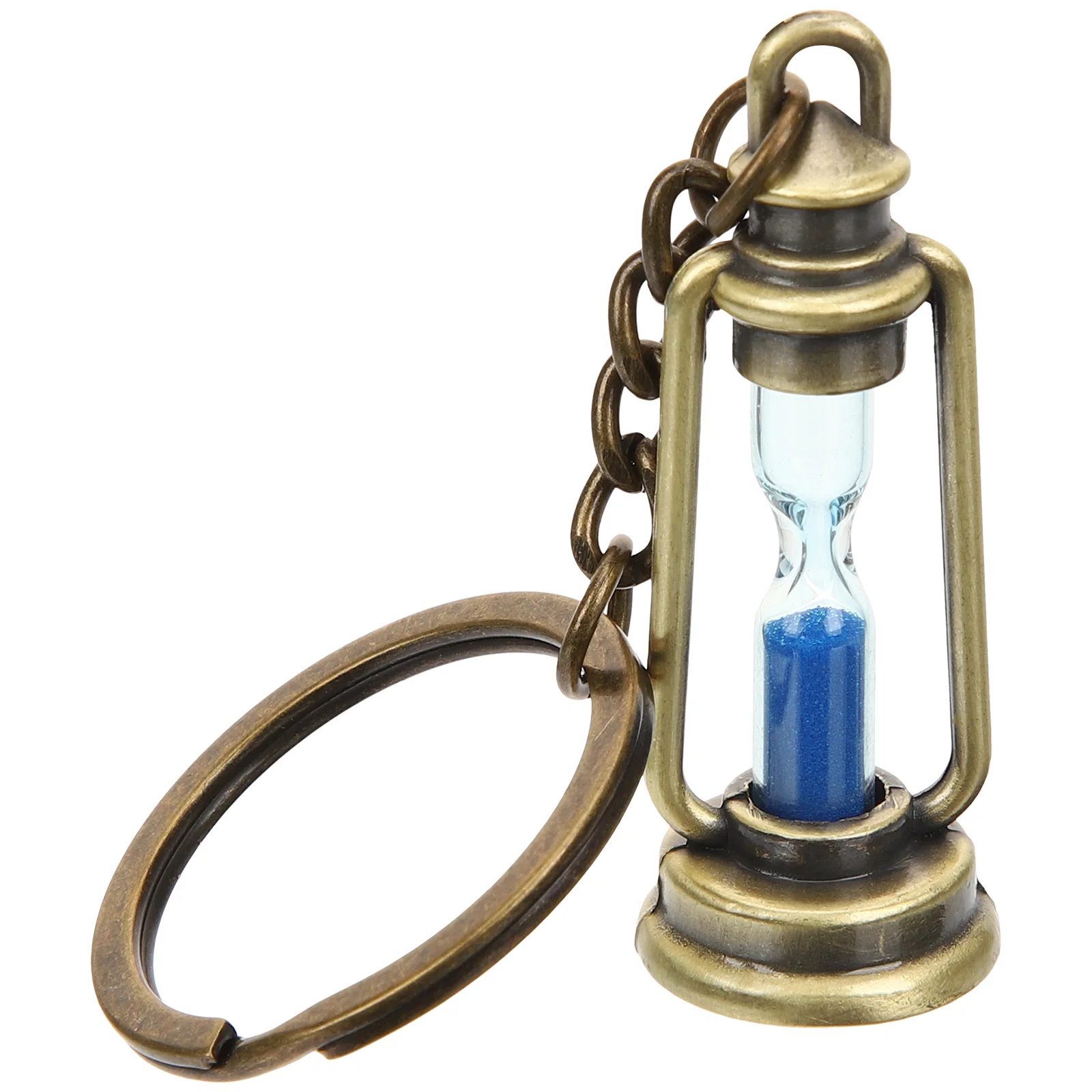 

5 Pcs Clock Hourglass Keychain Men's Purse Carry on Backpack for Metal Decorative