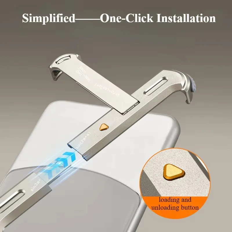 Eary Metal Frameless Phone Case for Huawei Mate 70 Pro/Pro+ With Kickstand 110° Adjustable Shockproof Protective Cover Shells