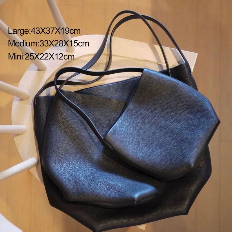 NS Park Cowhide Bucket Bags Women 2023 New Luxury Designer Handbags Soft Real Leather One Shoulder Bags Large Capaity Tote Bag 4