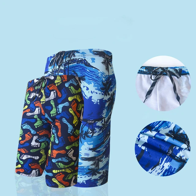 Bañador de playa para hombre, pantalones cortos, bóxer, traje de baño para  piscina - AliExpress