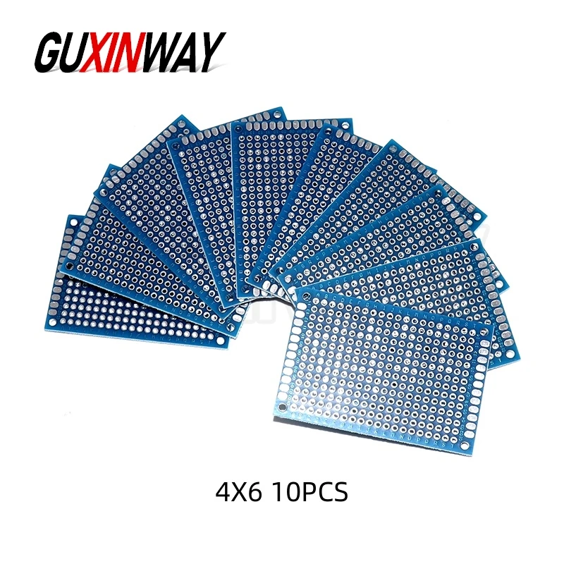 Enhanced DIY Electronic Kit with Double-Sided Blue Circuit Perfboards – Various Sizes