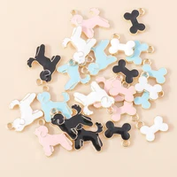 10 Breloques Émail Mignonnes en Forme d'Os de Chien, Nouveaux Charmes Animaux Adorables pour Boucles d'Oreilles, Bracelets, Colliers, Pendentifs, Fabrication de Bijoux Faits Main DIY 3