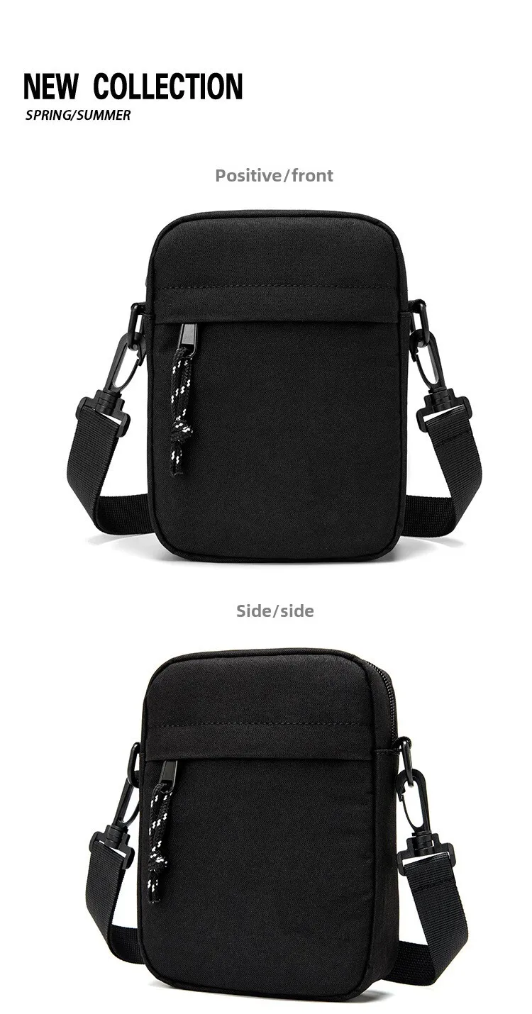 Men's Shoulder Mini Hanging Casual And Minimalist Fashion Label, Small Backpack, Lightweight, Diagonal Cross Bag, Men's_voghion.com