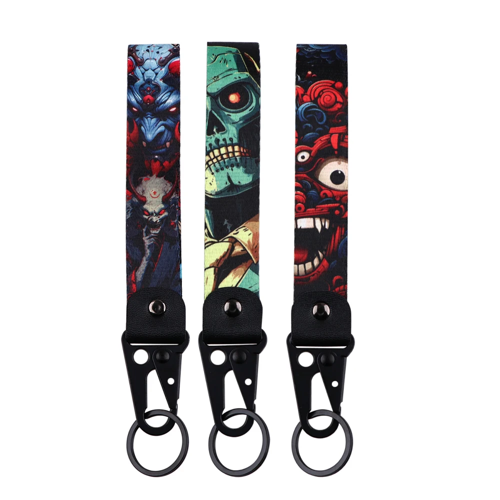 

Terror Face Halloween Horror Movie Original Keychains for Men Accessories Keyring Keychain for Car Keys Women Fashion Jewelry