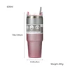 600/900ml Tumblers Double Wall Water Thermal termos Coffee Mug  Flasks Stainless Steel Thermoses 30oz 20oz Cup Bottle 6