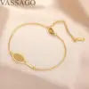 VASSAGO Tennis Racket Bracelet Dainty Adjustable Tennis Racket Charm Layering Sport Bangle Bracelet Lover Jewelry Tennis Gifts 5