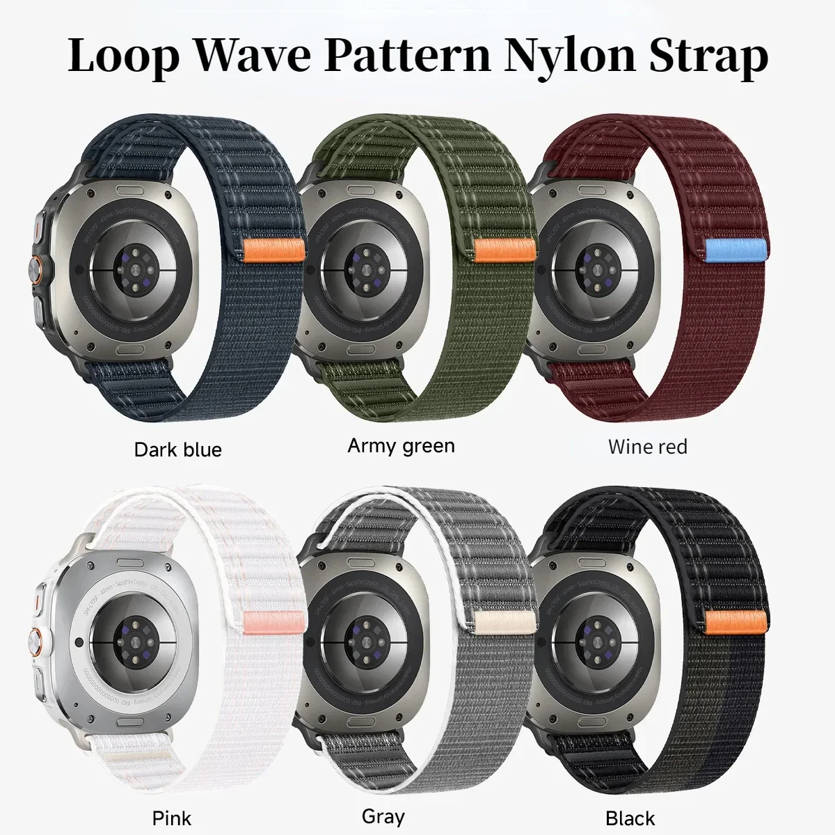 Nylon Loop Strap with Official Wave Pattern - Premium Wristband