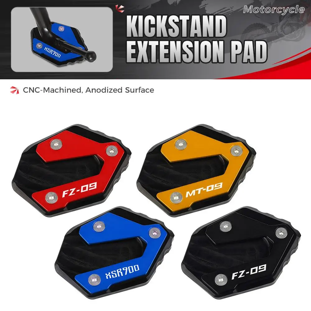 

2014-2024 For YAMAHA MT-09 MT 09 MT09 FZ09 Tracer 900 GT XSR900 Foot Side Stand Extension Kickstand Enlarger Pad Support Plate