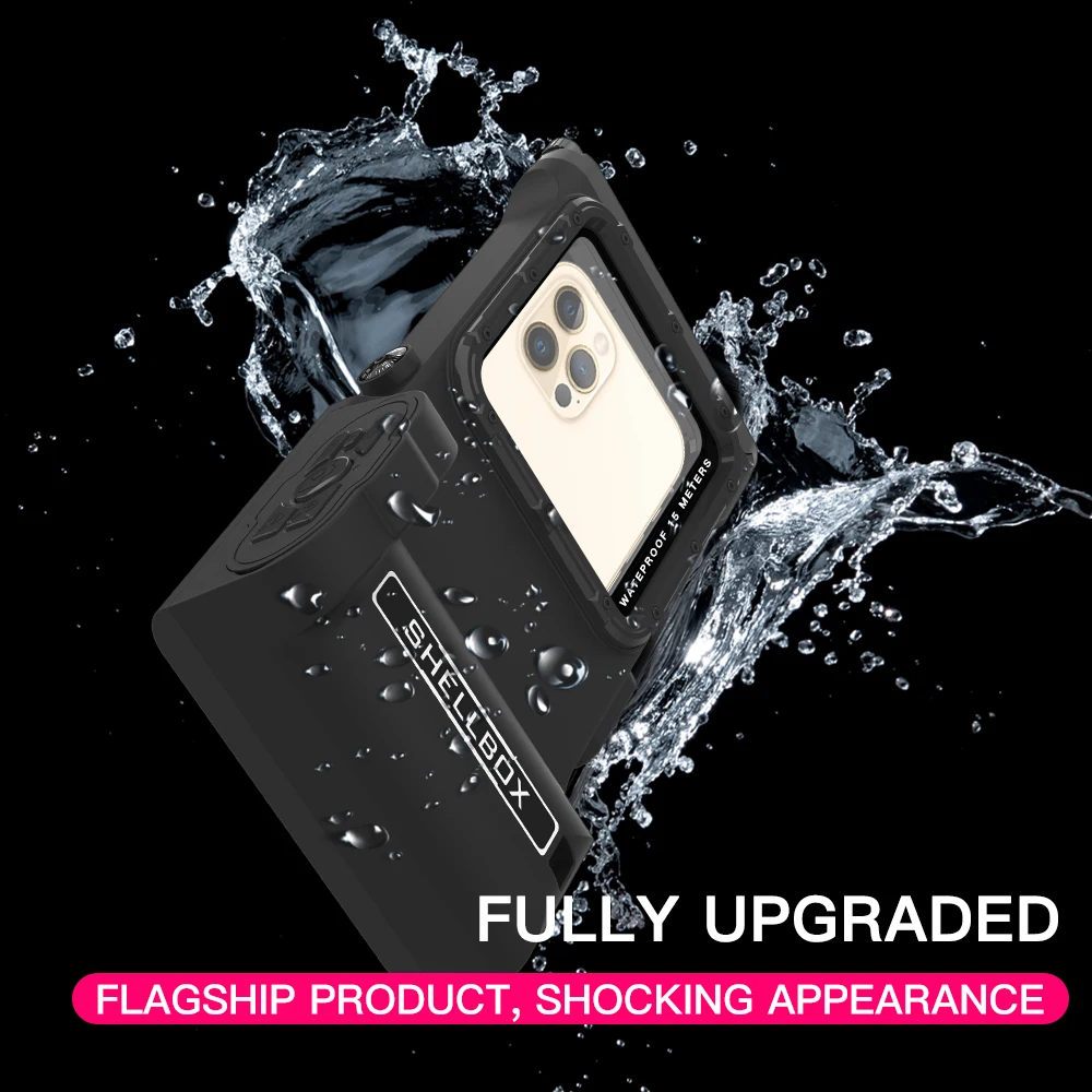 

3ND 15M Bluetooth Camera Module Diving Waterproof Phone Case For iPhone 13 Pro Max Samsung Galaxy S22 S21 S20 FE Ultra Plus Swim