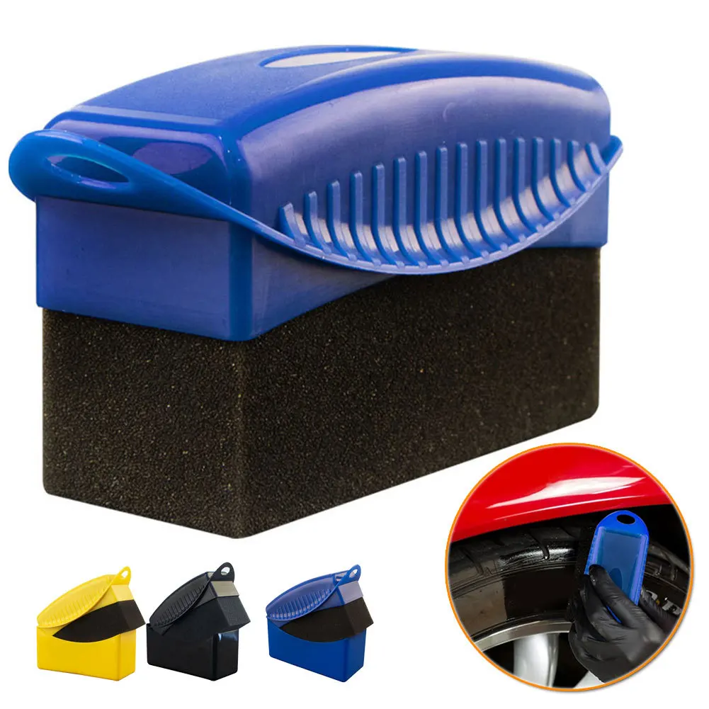 

Car Cleaning Sponge Brush Car Wheel Polishing Waxing Sponge Brush Washing Cleaning Tire Detailing Brush Detailing Accessories
