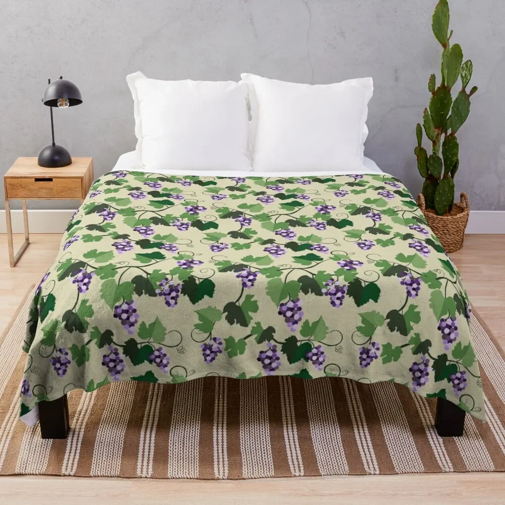 

Grape Vine Pattern Throw Blanket Luxury Thicken Decorative Sofas blankets ands Blankets