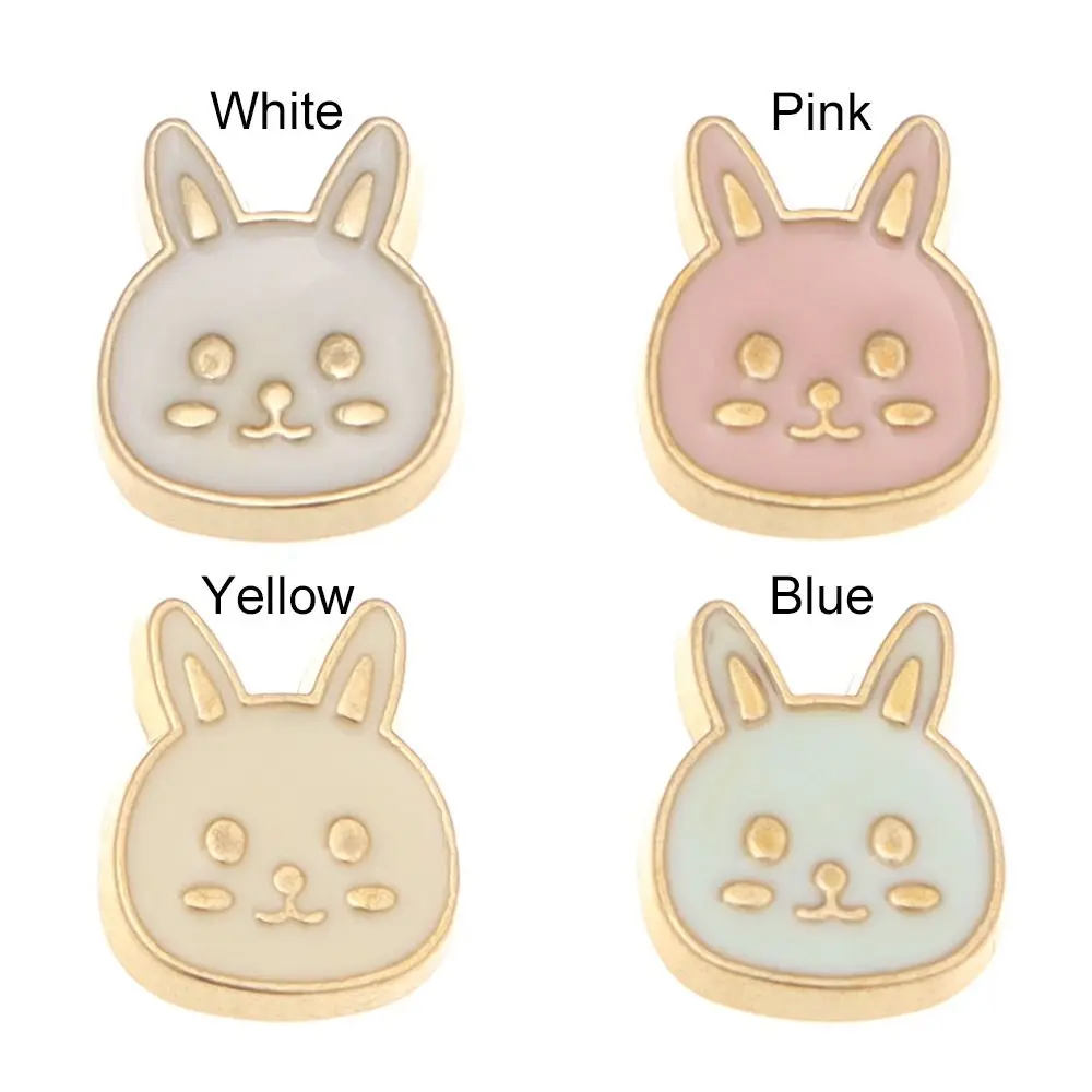 Mini Metal Rabbit Buttons for Doll Accessories