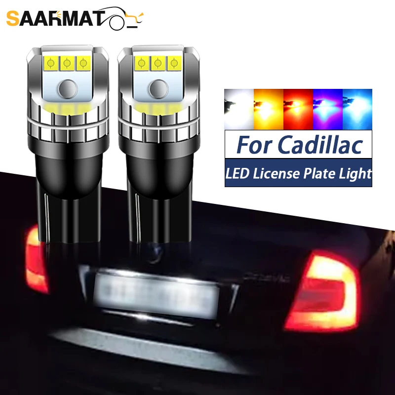 2pcs 12V LED License Plate Light W5W T10 CANbus For Cadillac Escalade