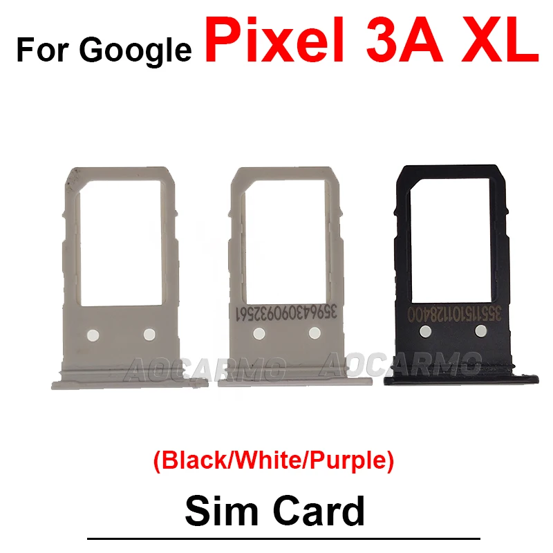 SIM Card Holder Tray Replacement - Black, White, Purple, Pink, Gold
