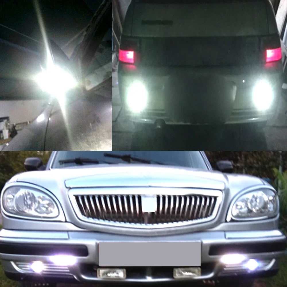 Luzes diurnas LED para carro, Eagle Eye, Silver Shell, sinal de estacionamento, lâmpada automóvel, DRL, backup, inversão, novo, 18mm, 12V, 2pcs