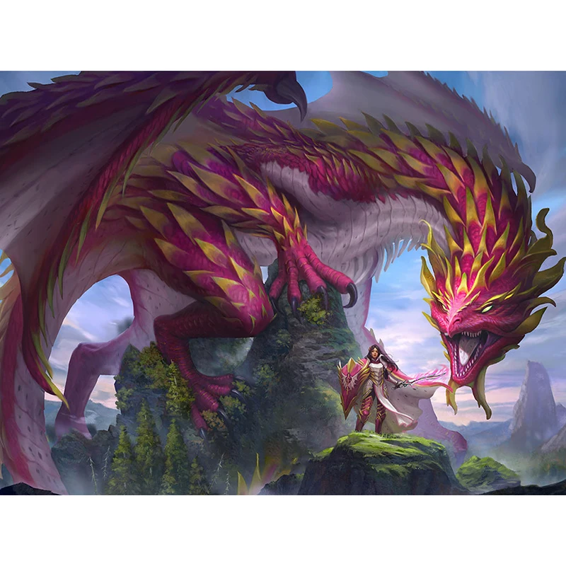 Pink Dragon Playmat Dragon Shield Art Mat Cards Cover MGT Cards Protector DTCG MTG TCG Mousemat/Star Reals Board Games очки велосипедные scott shield pink matt pink chrome 275380 6534276