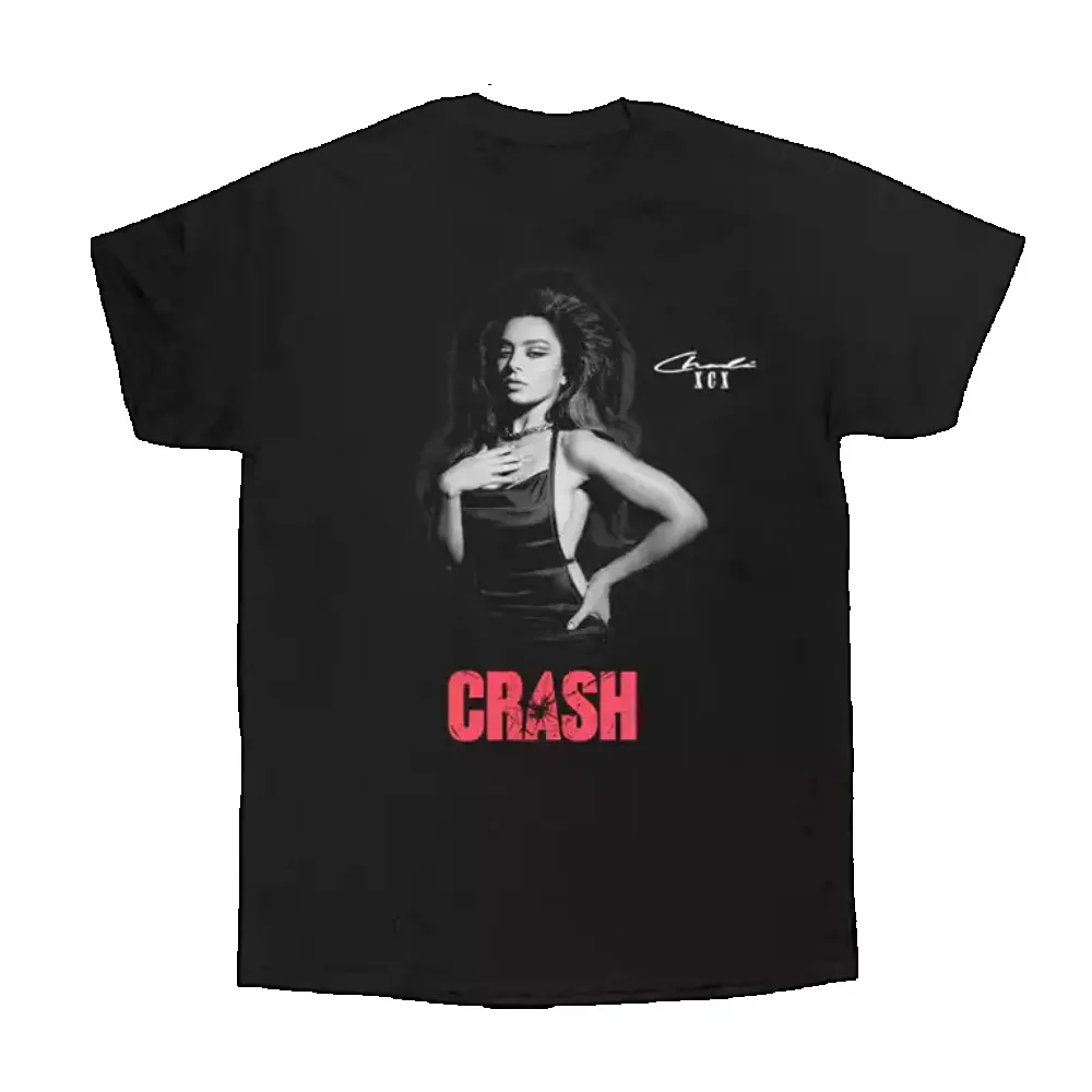 Hip Hop Charli Xcx Singer Street Concert Commemorative Edition Men's Metal Punk Made Old Printed Cotton T-shirts for Men 3