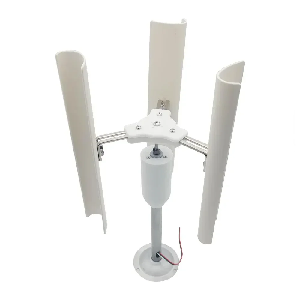 35W Vertical Axis Wind Turbine Model DIY 5 Blades Three Phase Permanent Magnet Brushless Generator Portable Low Speed Windmill solar wind generator permanent magnet generator