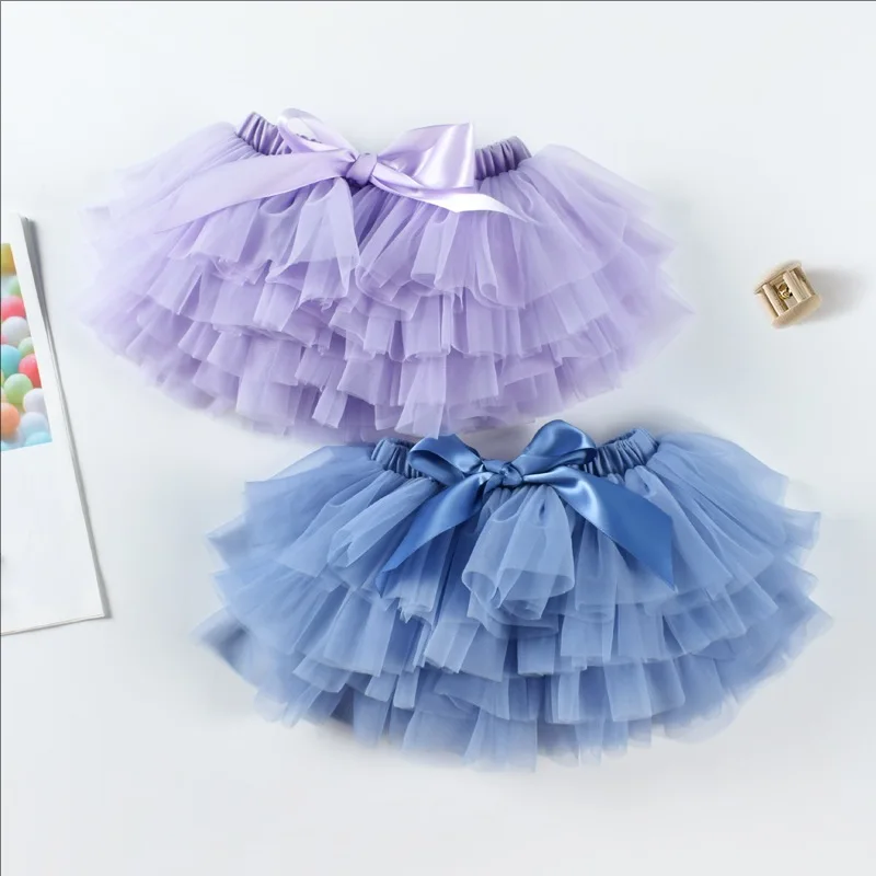 녹색 소녀 Tulle 투투 Bloomers 기저귀 커버 2pcs 짧은 스커트 + 머리띠 세트 소녀 스커트 레인보우 베이비 스커트