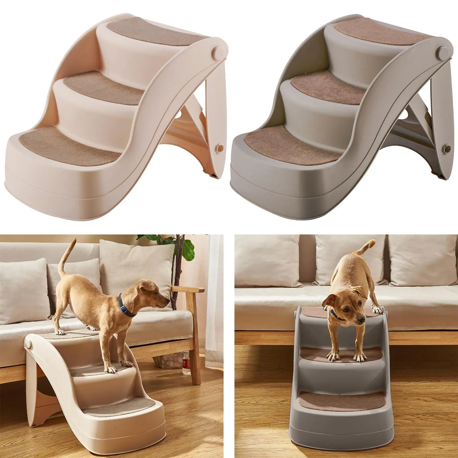 Folding Stairs Dog Stairs Lightweight Easy to to Indoor or Outdoor Ramp ,Fit Easily in The Closet Folding Stairs Dog Stairs Lightweight Easy to to Indoor or Outdoor Ramp ,Fit Easily in The Closet