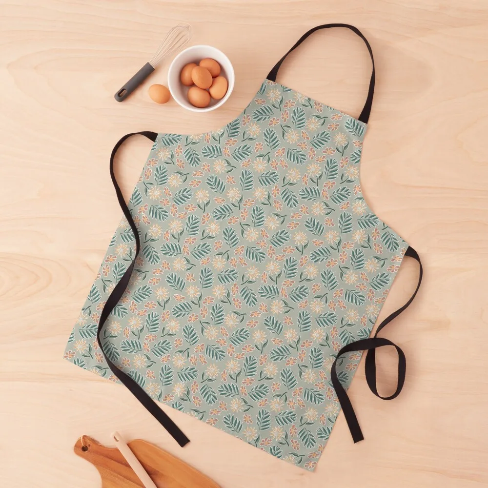 

Spring Floral Apron For Hairdresser barber uniform For Kitchen Apron