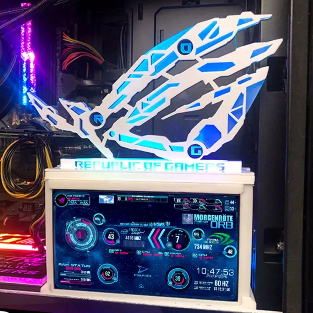 Фигурка «сделай сам» ARGB ROG, украшения на шасси Helios, 5В, 3PIN, игровой шкаф с синхронизацией AURA, декоративные аксессуары