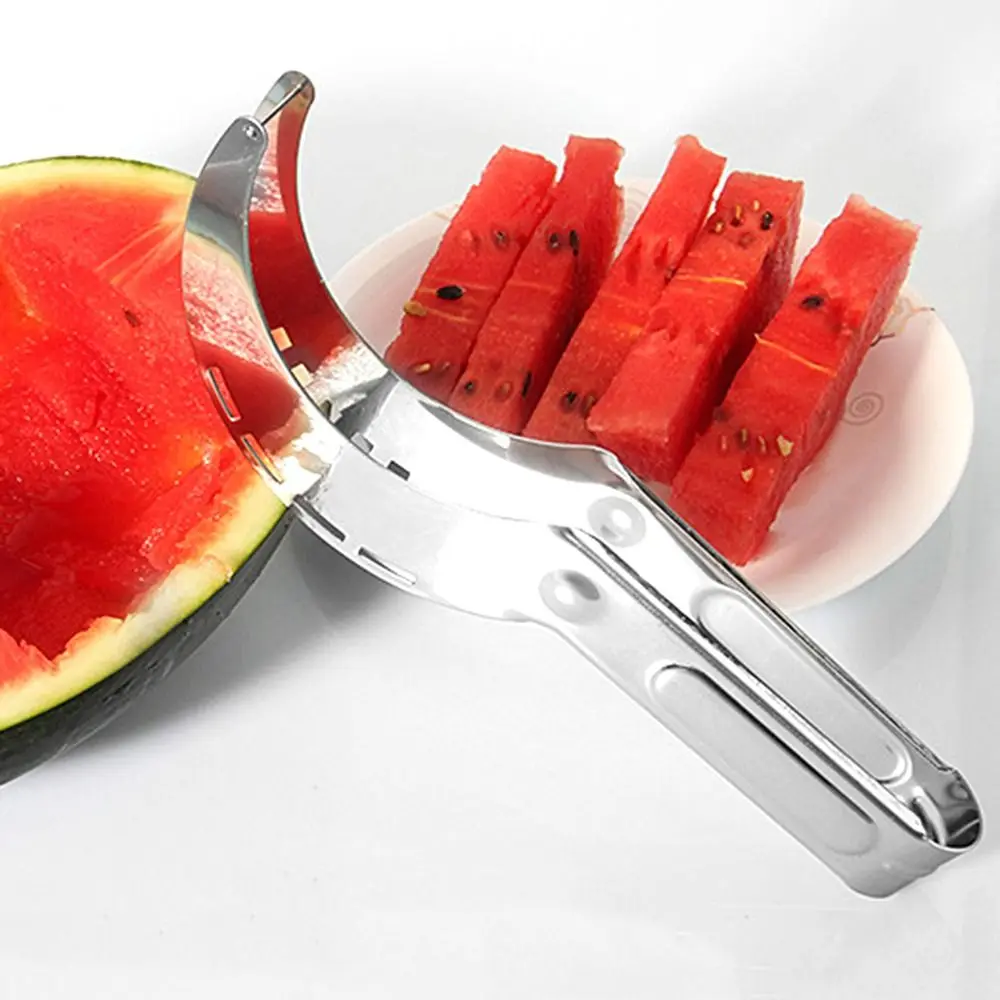 Stainless Steel Watermelon Slicer Server, Fruit Corer & Separator