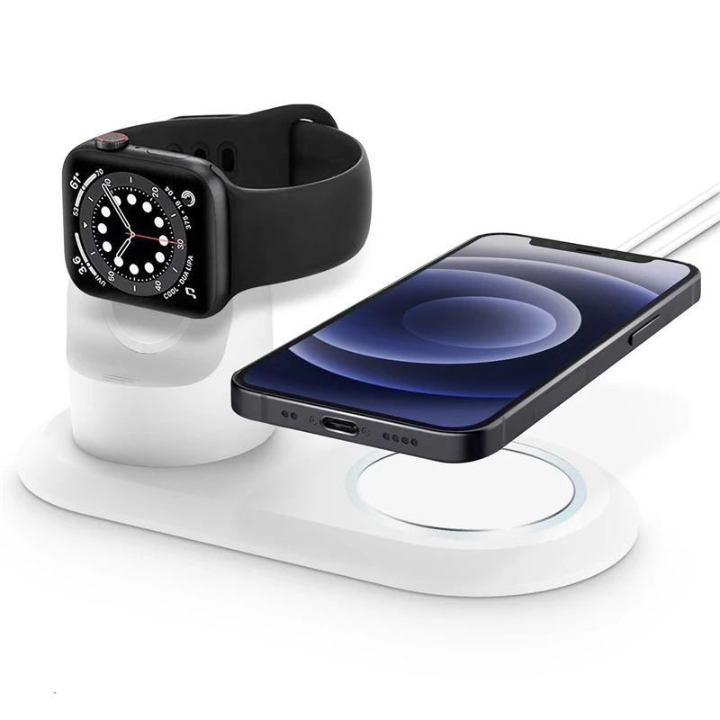 Supporto Per Caricabatterie In Silicone Dock Per Stazione Di Ricarica Per Apple Watch Series 8 7 6 5 4 3 2 1 44/42 40/38 45/41 Caricabatterie Per Mags