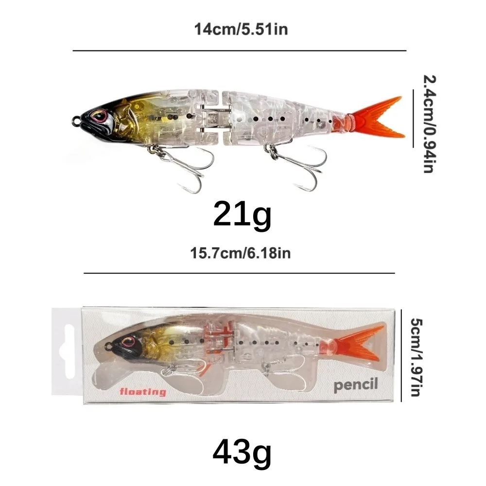Joint Swimbait Fishing Lures 21g 14cm Flash Wobblers Glide Bait JerkBait Artificiall Hard Bait Bass Pike Sea Fishing